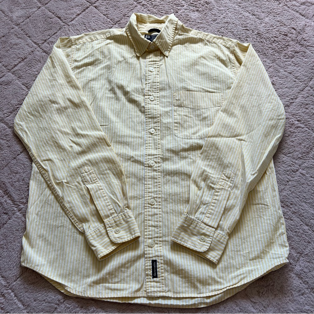 Abercrombie & Fitch Cotton Button Down Shirt Preppy Western Rodeo Men's Size M
